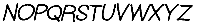 BDFlat BDflat Medium Italic Font UPPERCASE