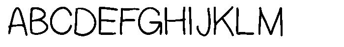BDFlat BDflat Roman Font UPPERCASE
