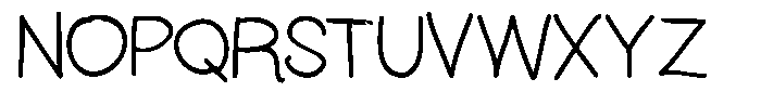 BDFlat BDflat Roman Font UPPERCASE