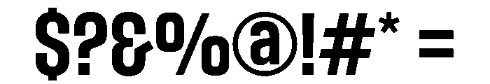 Bebas Neue Semibold Font OTHER CHARS