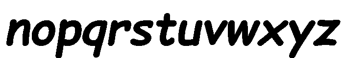Begaz Bold Italic Font LOWERCASE