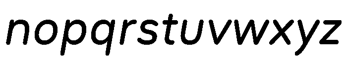 Begaz Italic Font LOWERCASE