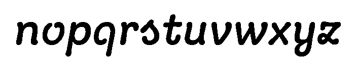 Begaz Light Italic Font LOWERCASE