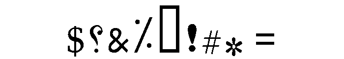 Beirut Regular Font OTHER CHARS