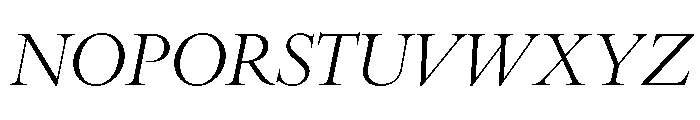 Bembo Mt Medium Italic Font LOWERCASE