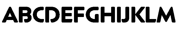 Berthold Block W1g Bold Font UPPERCASE