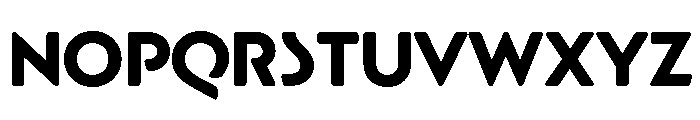 Berthold Block W1g Bold Font UPPERCASE