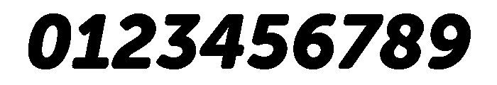 Berthold Block W1g Extra Bold Italic Font OTHER CHARS