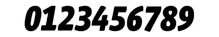 Berthold Block W1g Heavy Italic Font OTHER CHARS