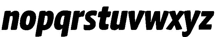 Berthold Block W1g Heavy Italic Font LOWERCASE
