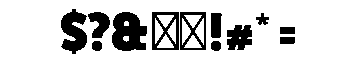 Berthold Block W1g Regular Font OTHER CHARS