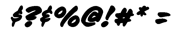 Bestia Bold Italic Font OTHER CHARS