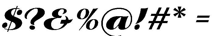 Bestia Extra Bold Font OTHER CHARS