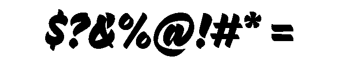 Bestia Regular Font OTHER CHARS