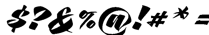 Bestia Small Font OTHER CHARS