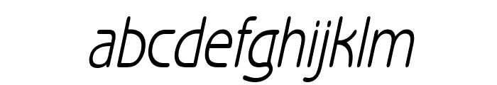 Beagle Condensed Italic Font LOWERCASE