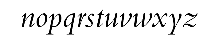BemboStd-Italic Font LOWERCASE