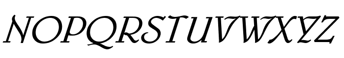 Benson-Light-Italic Font UPPERCASE