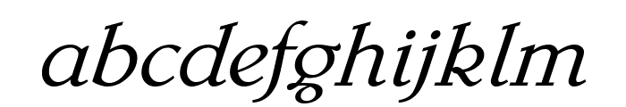Benson-Light-Italic Font LOWERCASE