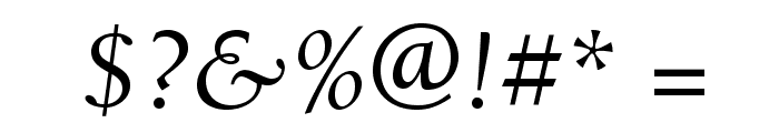 BerkeleyStd-Italic Font OTHER CHARS