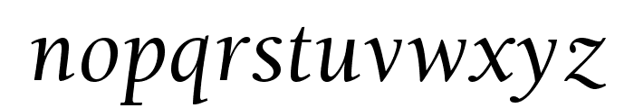 BerkeleyStd-Italic Font LOWERCASE