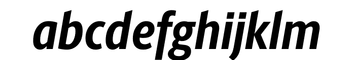 Berlingske Sans Condensed Bold Italic Font LOWERCASE