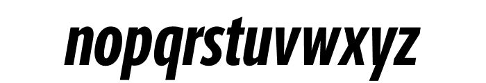 Berlingske Sans Extra condensed Bold Italic Font LOWERCASE