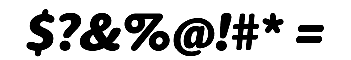 Berlingske Sans Round Black Italic Font OTHER CHARS