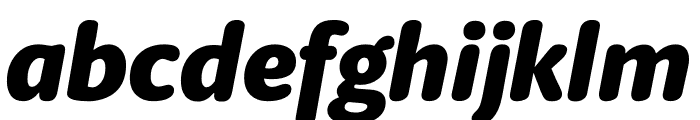 Berlingske Sans Round Black Italic Font LOWERCASE