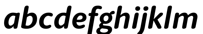 Berlingske Sans Round Bold Italic Font LOWERCASE