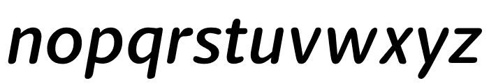 Berlingske Sans Round Demi Bold Italic Font LOWERCASE
