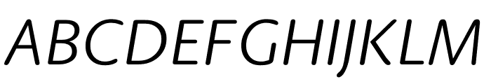 Berlingske Sans Round Italic Font UPPERCASE