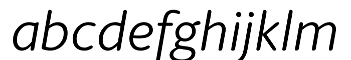 Berlingske Sans Round Italic Font LOWERCASE