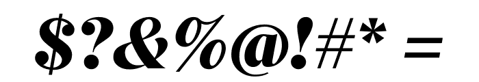 Berlingske Serif Black Italic Font OTHER CHARS