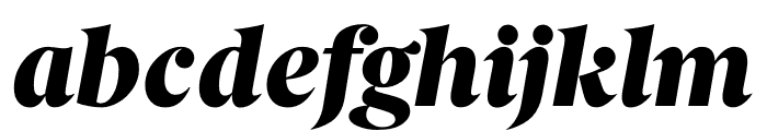Berlingske Serif Black Italic Font LOWERCASE