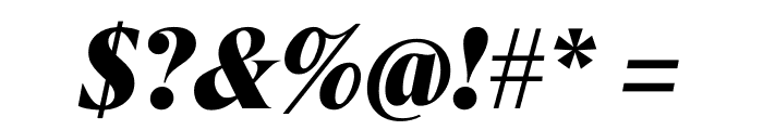 Berlingske Serif Condensed Black Italic Font OTHER CHARS
