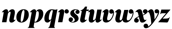 Berlingske Serif Condensed Black Italic Font LOWERCASE