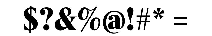 Berlingske Serif Condensed Black Font OTHER CHARS