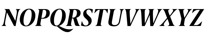 Berlingske Serif Condensed Bold Italic Font UPPERCASE