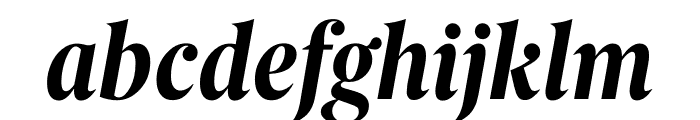 Berlingske Serif Condensed Bold Italic Font LOWERCASE