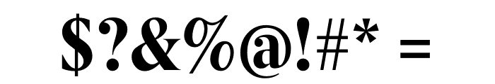 Berlingske Serif Condensed Bold Font OTHER CHARS