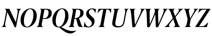 Berlingske Serif Condensed Demi Bold Italic Font UPPERCASE