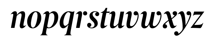 Berlingske Serif Condensed Demi Bold Italic Font LOWERCASE