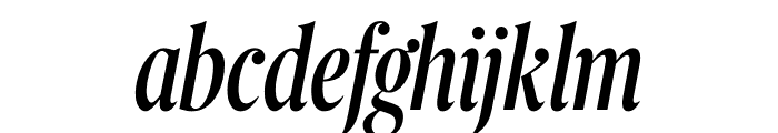 Berlingske Serif Extra condensed Italic Font LOWERCASE