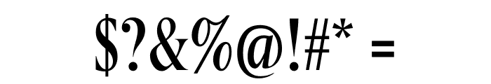 Berlingske Serif Extra condensed Regular Font OTHER CHARS