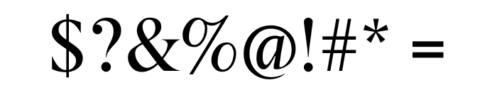 Berlingske Serif Medium Font OTHER CHARS