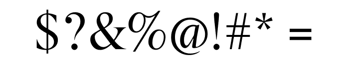 Berlingske Serif Regular Font OTHER CHARS