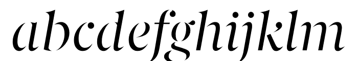 Berlingske Serif Stencil Italic Font LOWERCASE
