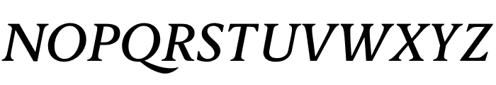 Berlingske Serif Text Medium Italic Font UPPERCASE