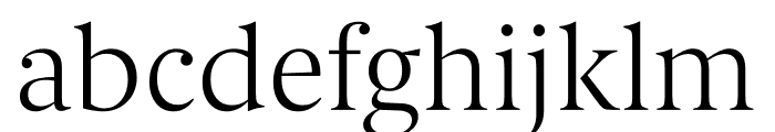 Berlingske Serif Text Thin Font LOWERCASE